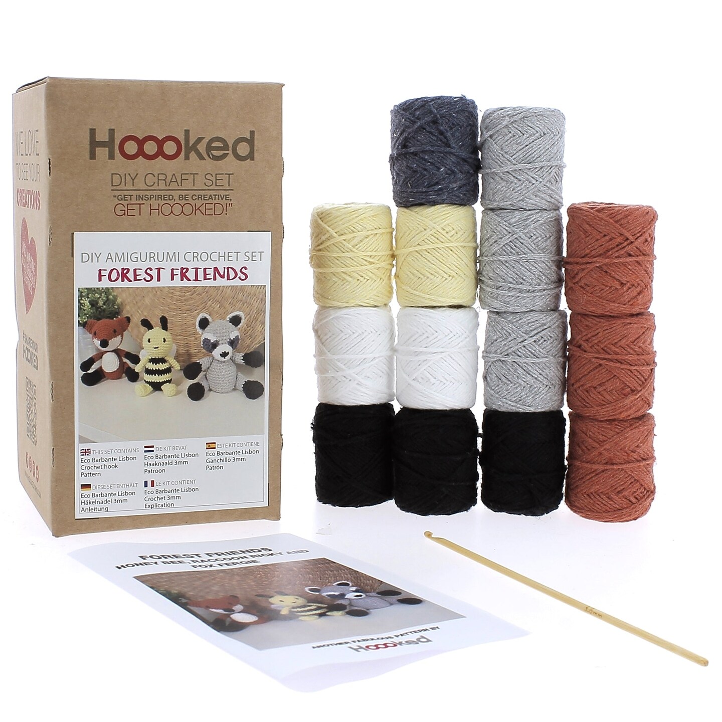 DIY Crochet Kit by Hoooked Forest Friends PAK350