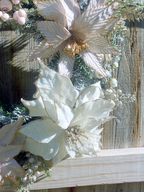 Pink Poinsettia wreath, Christmas wreaths | MakerPlace by Michaels