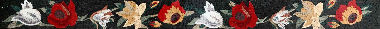 product name is Colorful Flowers - Mosaic Art