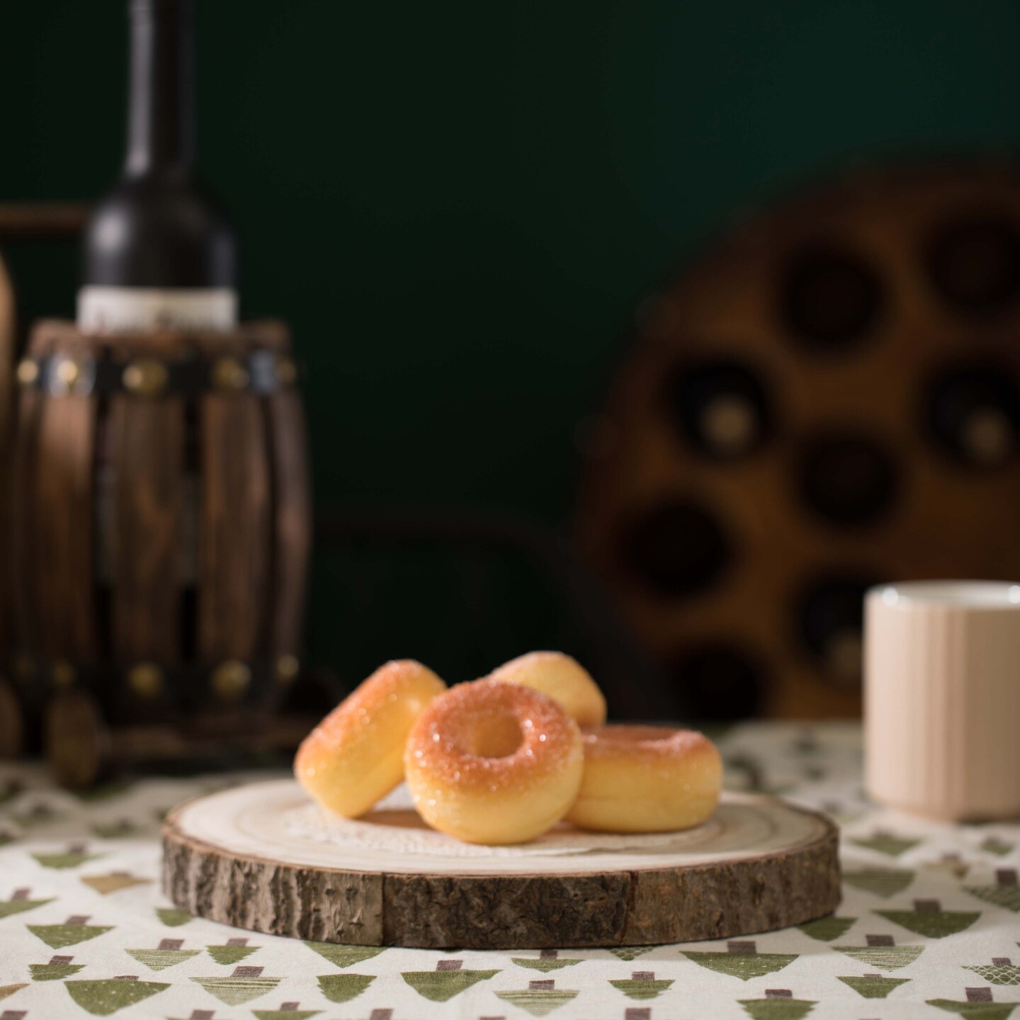 Barky Natural Wood Slabs Rustic Ornament Slice Tray Table Charger set of 4
