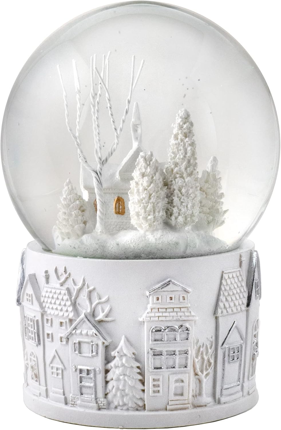 100MM White Christmas Scene Snow Globe