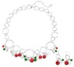 Snowflake &#x26; Jingle Bells Necklace &#x26; Earrings Set, Silver Finish Christmas Holiday Festive Jewelry