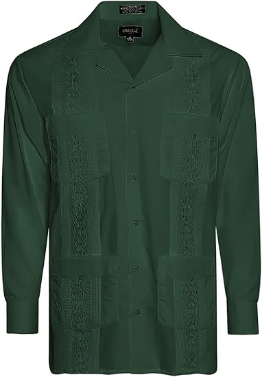 Guayabera Long Sleeve Embroidery Shirts