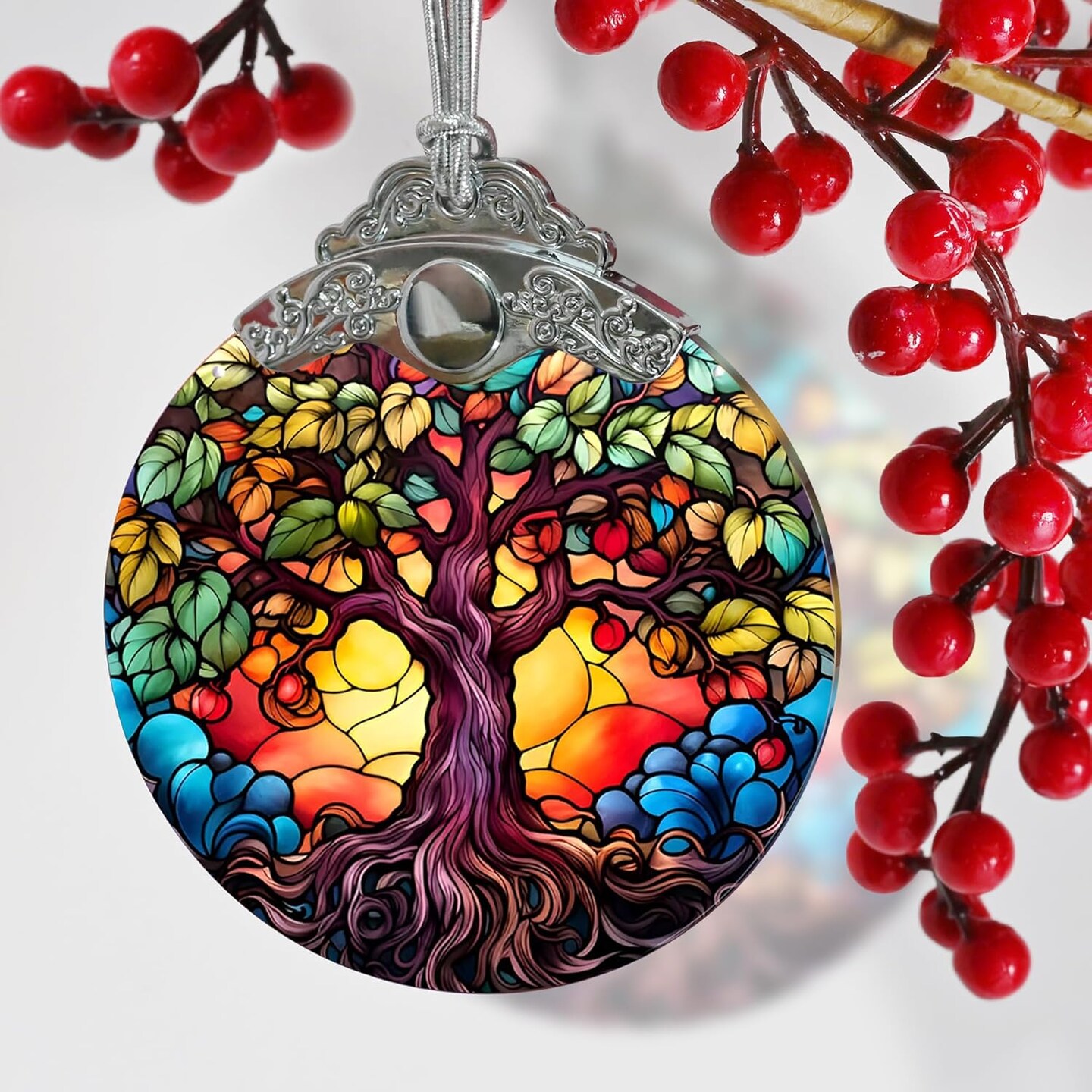 Tree of Life Ornament - Jocidea Tree of Life Christmas Ornament - Tree of Life Decor Gift - Holiday Keepsake - Stocking Stuffer - Tree of Life Gifts
