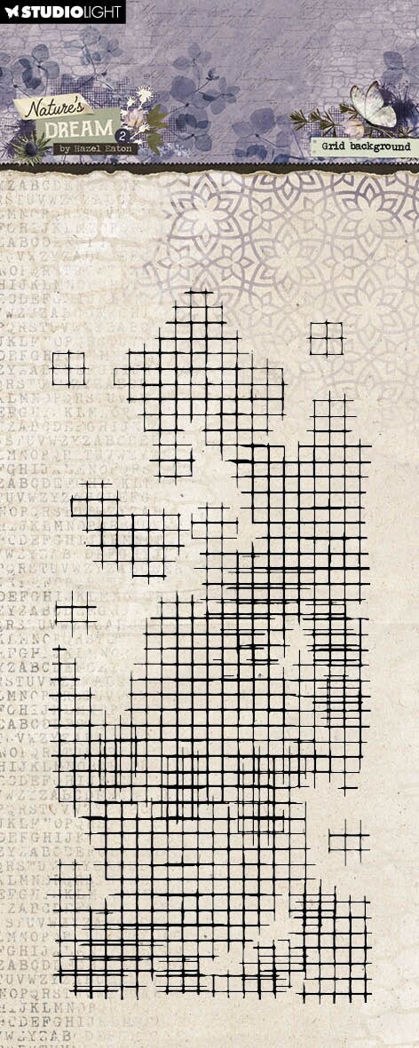 Studio Light Nature&#x27;s Dream 2 Stamp-Nr. 720, Grid Background