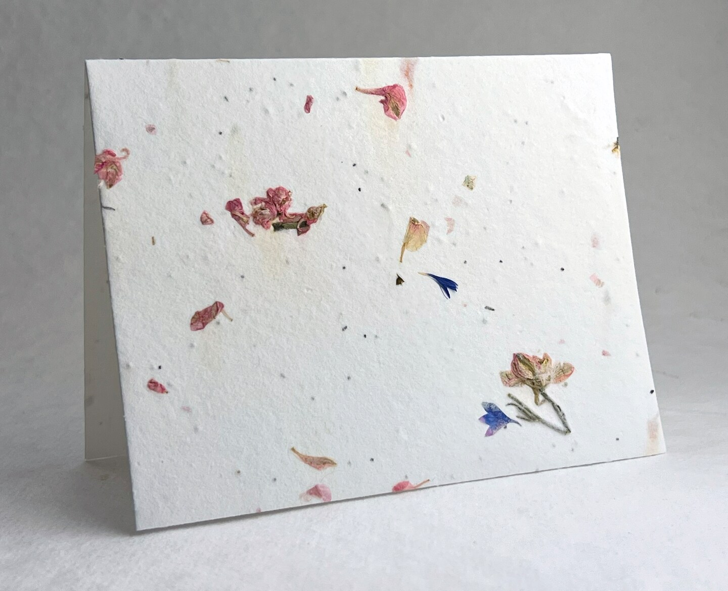 Wildflower Seed Paper A2 Folding Card - Cotton Paper Embedded with Petals Seeds - 4.25" x 5.5" - Set of 8 - With Envelopes and Guides - image27