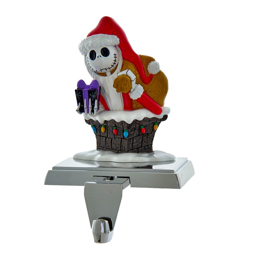 Kurt Adler Disney Nightmare Before Christmas Jack in Chimney Stocking Holder - Thumbnail 2