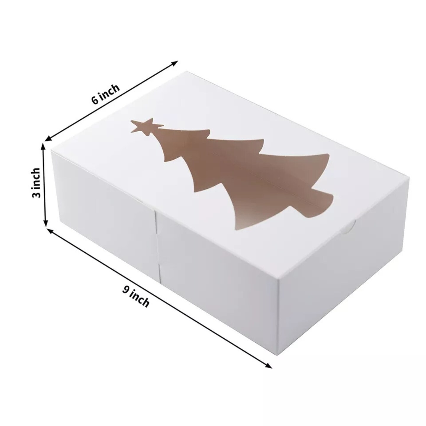 Kitcheniva 24 Pcs Plain White Treat Christmas Cookie Boxes Gift