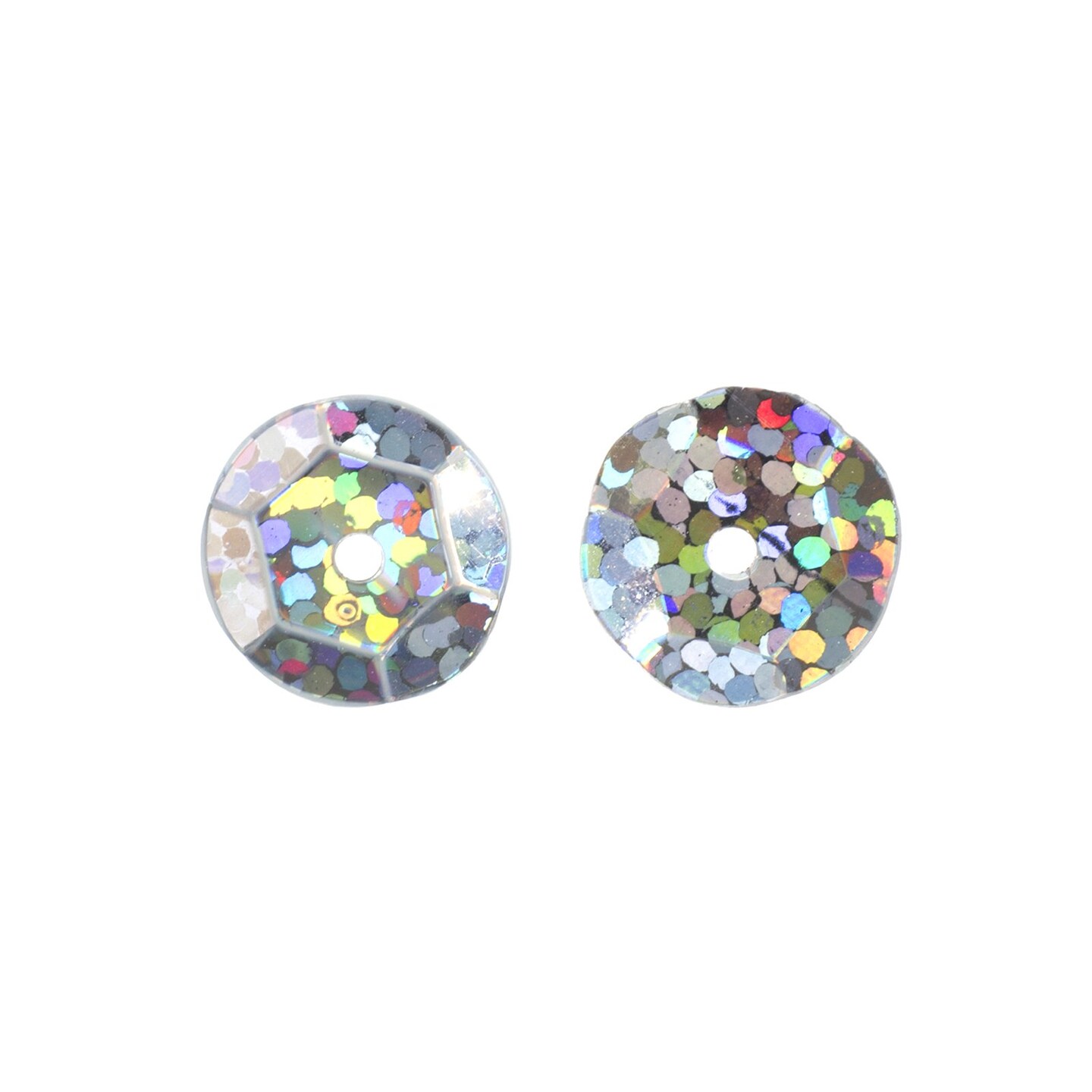 John Bead 10mm Flat Round Sequins Hologram, 450pcs