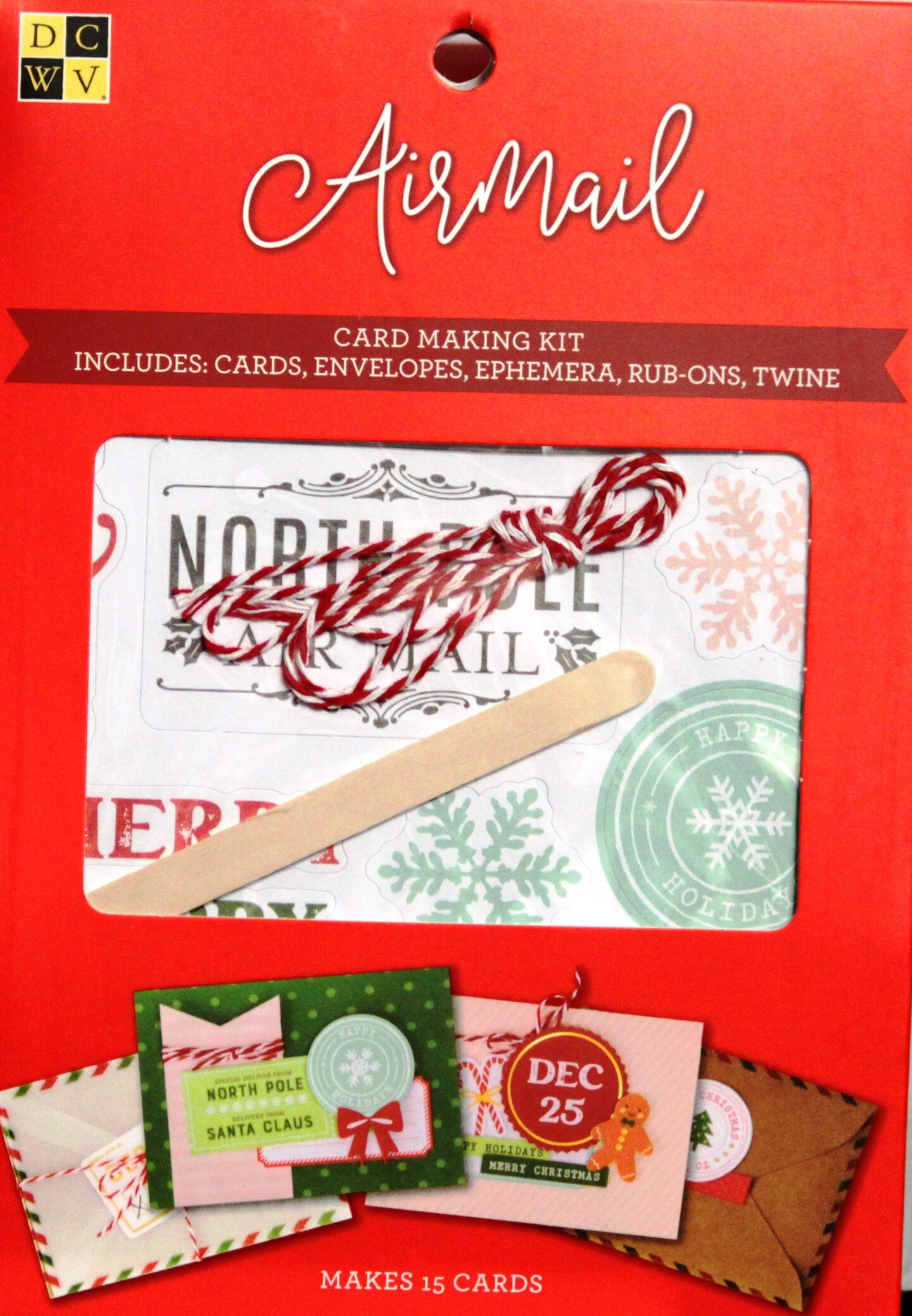 DCWV Christmas Airmail Card Kit