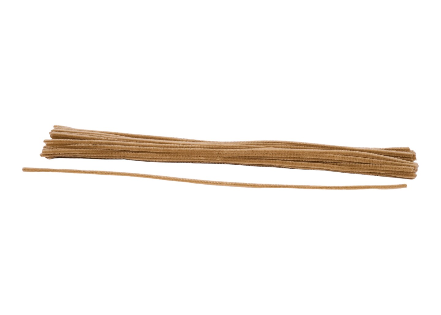 20&#x22; Burlap Chenille Stems &#x2013; 6MM Pipe Cleaners for Crafts, Wreaths, and DIY Projects (MA200231)
