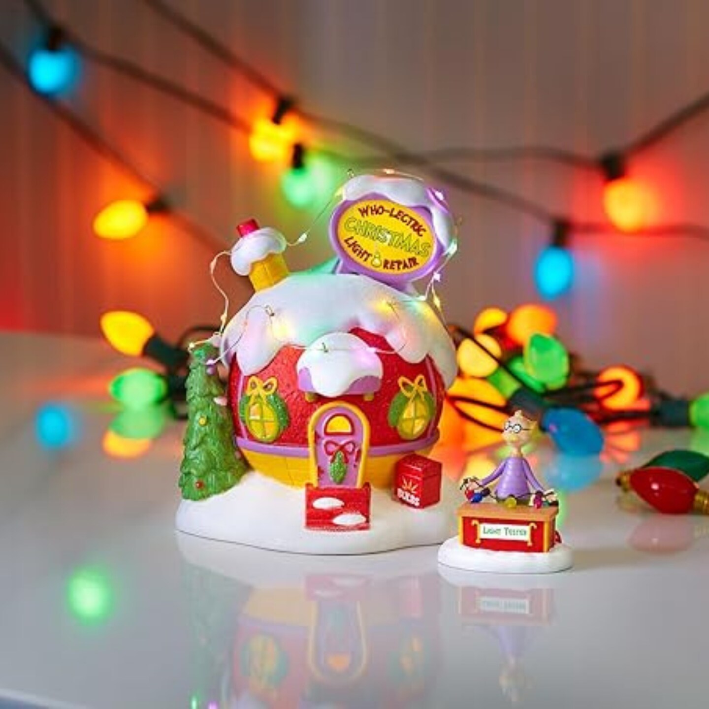 Kitcheniva Who Light Bulb Tester Grinch Village Christmas Ornaments