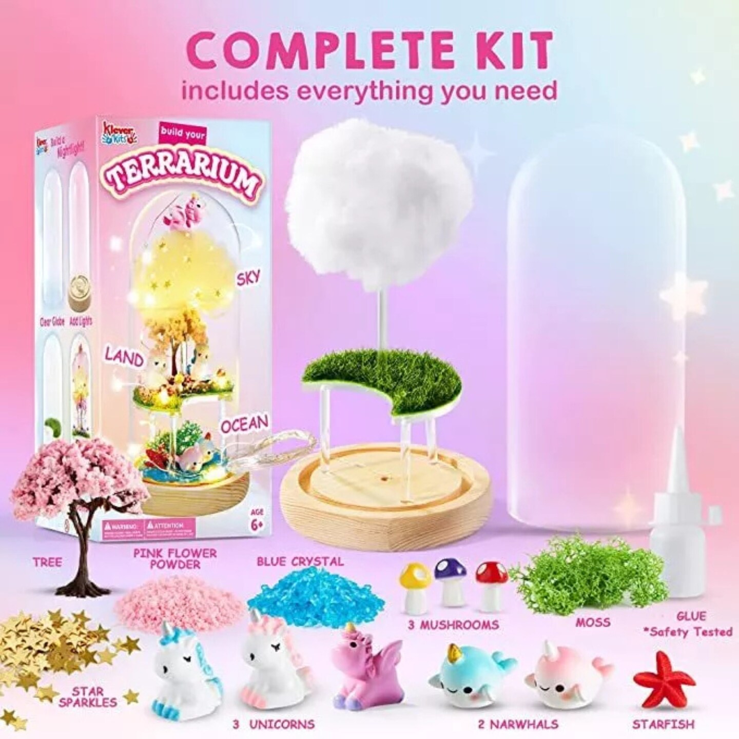 Kitcheniva Unicorn Night Light Crafts for Kids Christmas Gift DIY Kits