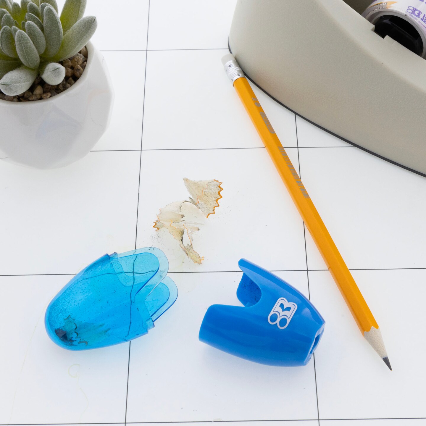 BAZIC Noah Sharpener w/ Receptacle (3/Pack)