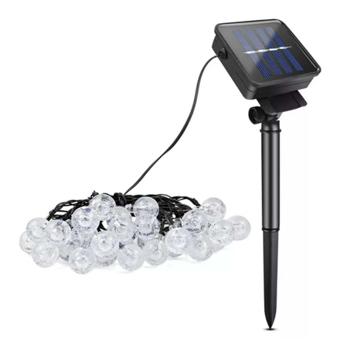 Kitcheniva Christmas 30 LED Solar String Lights Crystal Ball Waterproof 25.5ft