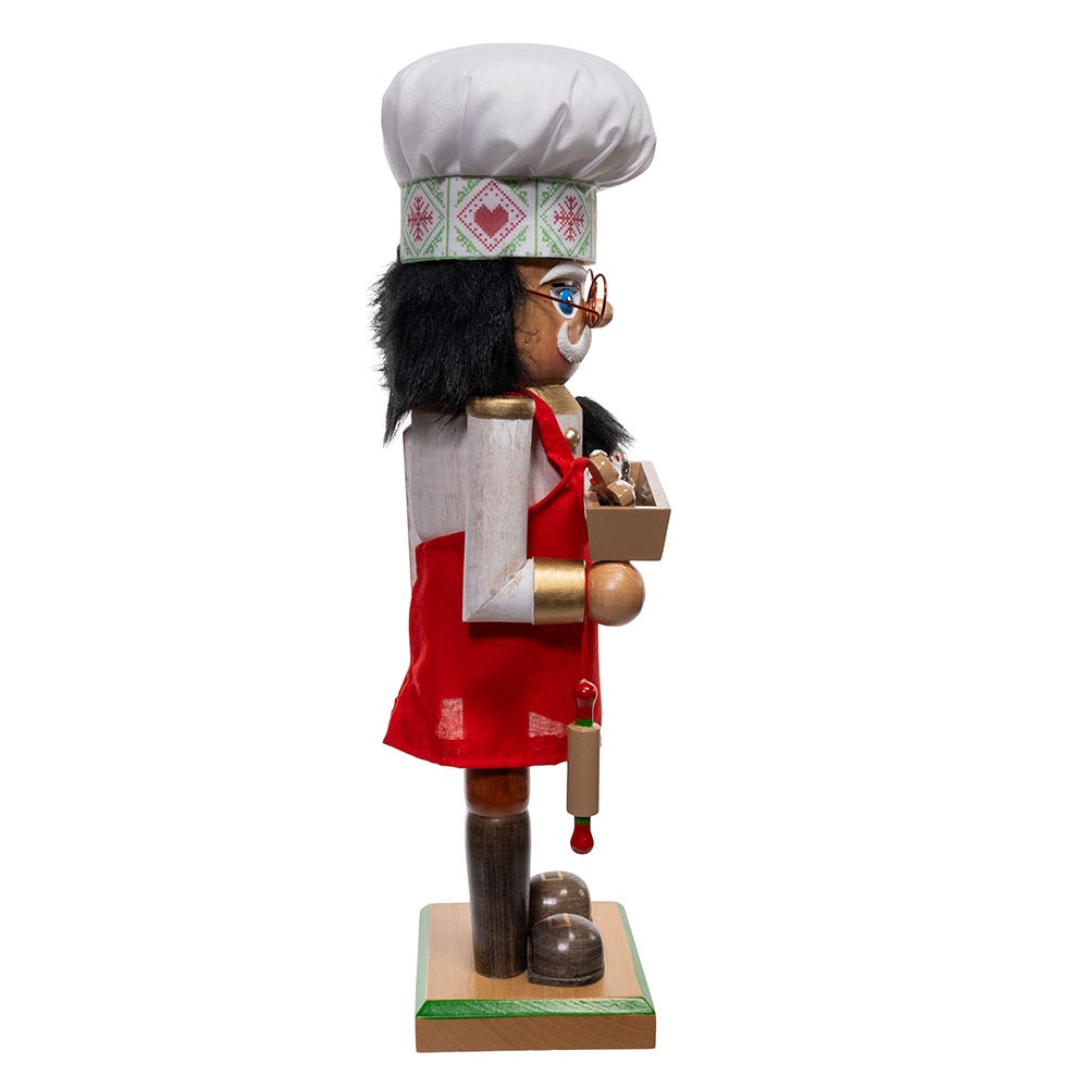 Kurt Adler 15-Inch Wooden African American Chef Nutcracker - Thumbnail 4