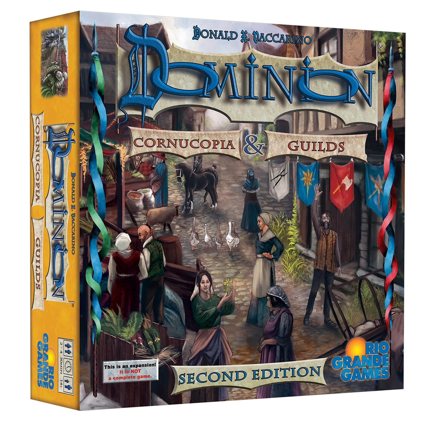 Rio Grande Games: Dominion Cornucopia &#x26; Guilds 2nd Edition - Expansion Deck Building Board Game, Time Of The Harvest, Ages 14+, 2-4 Players, 30 Min