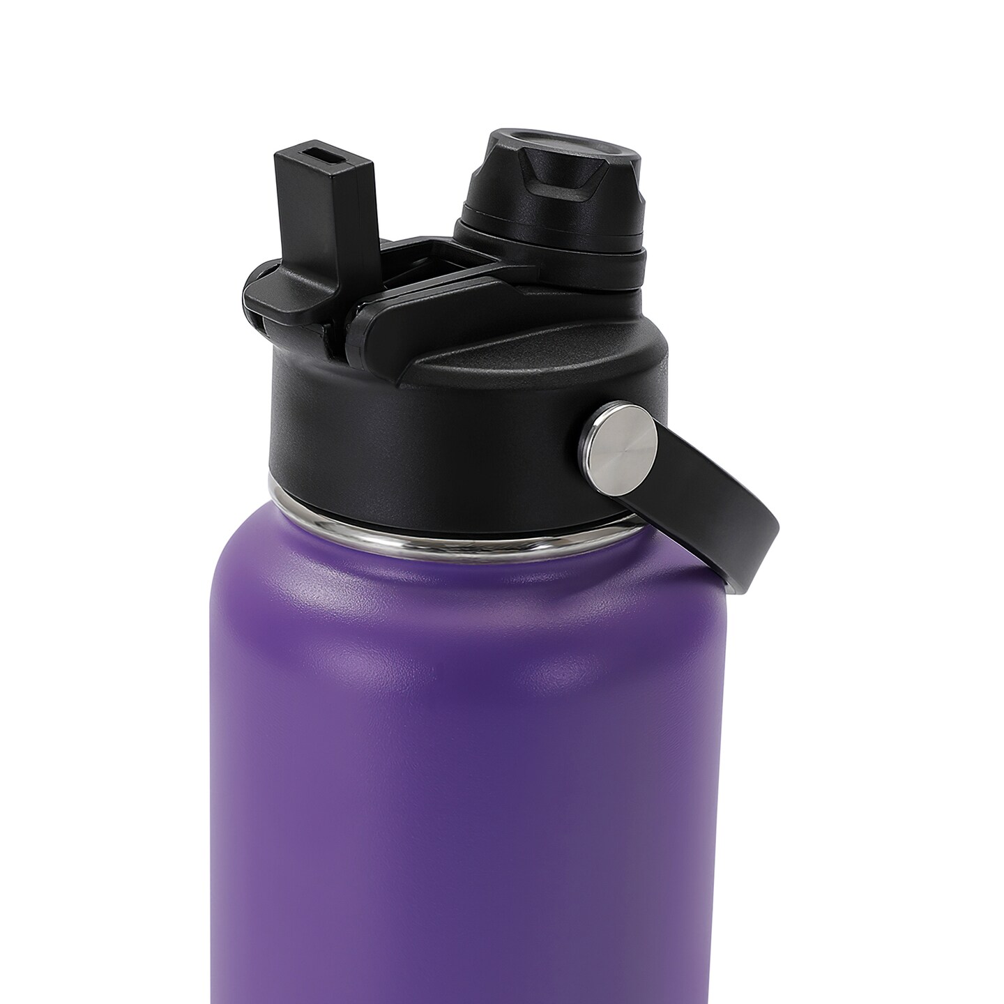 Makerflo 32 oz Hydro Powder Coated Water Bottle with 2-in-1 Lid | Craft-Ready for DIY Gifts &#x26; Personalization (Laser Engravable, UV DTF, Epoxy, Vinyl) - Not for sublimation and DTF