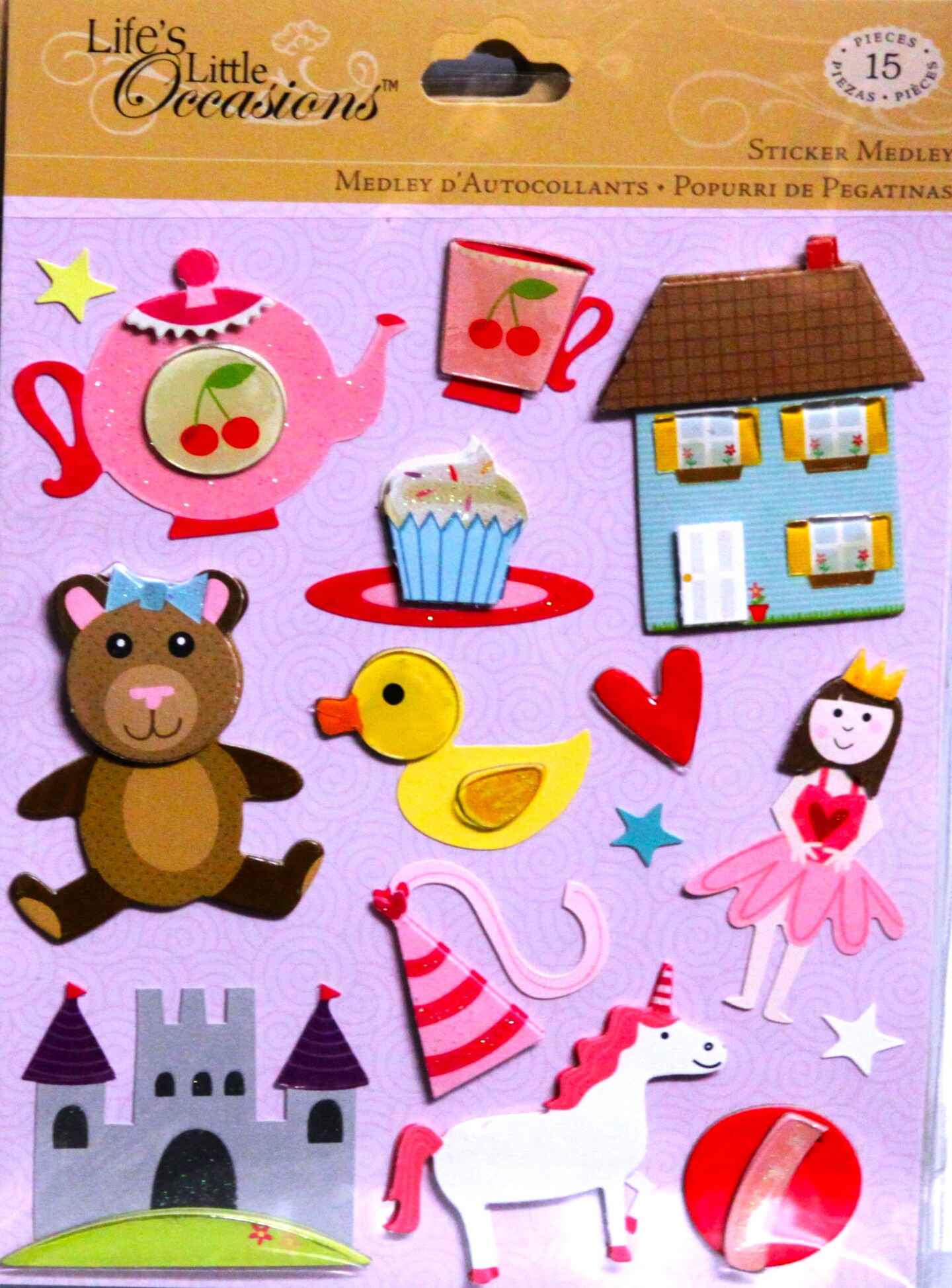 K &#x26; Company Life&#x27;s Little Occasions Favorite Toys Dimensional Sticker Medley