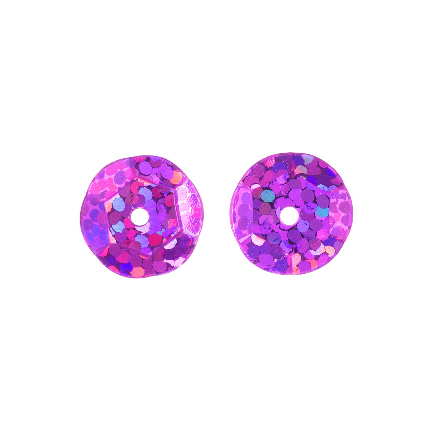 John Bead 10mm Flat Round Sequins Hologram, 450pcs