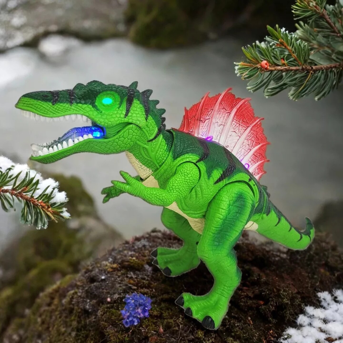 Kitcheniva Kids Robot Dinosaur Shaking Head Walking With Sound Lights RC Remote Control Toy