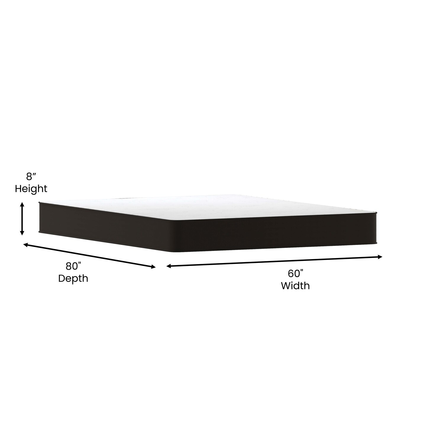 Emma and Oliver Asteria Premium ComfortMedium Firm Hybrid Innerspring Mattress in a Box with Knitted Fabric Top and CertiPUR-US Certified Foam