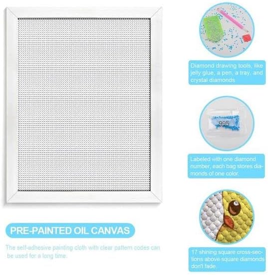 5D Diamond Painting&#xFF0C;The United States of American map,Paint by Number Crystal Rhinestone Diamond Embroidery Paintings Cross Stitch,12 * 16 inch.