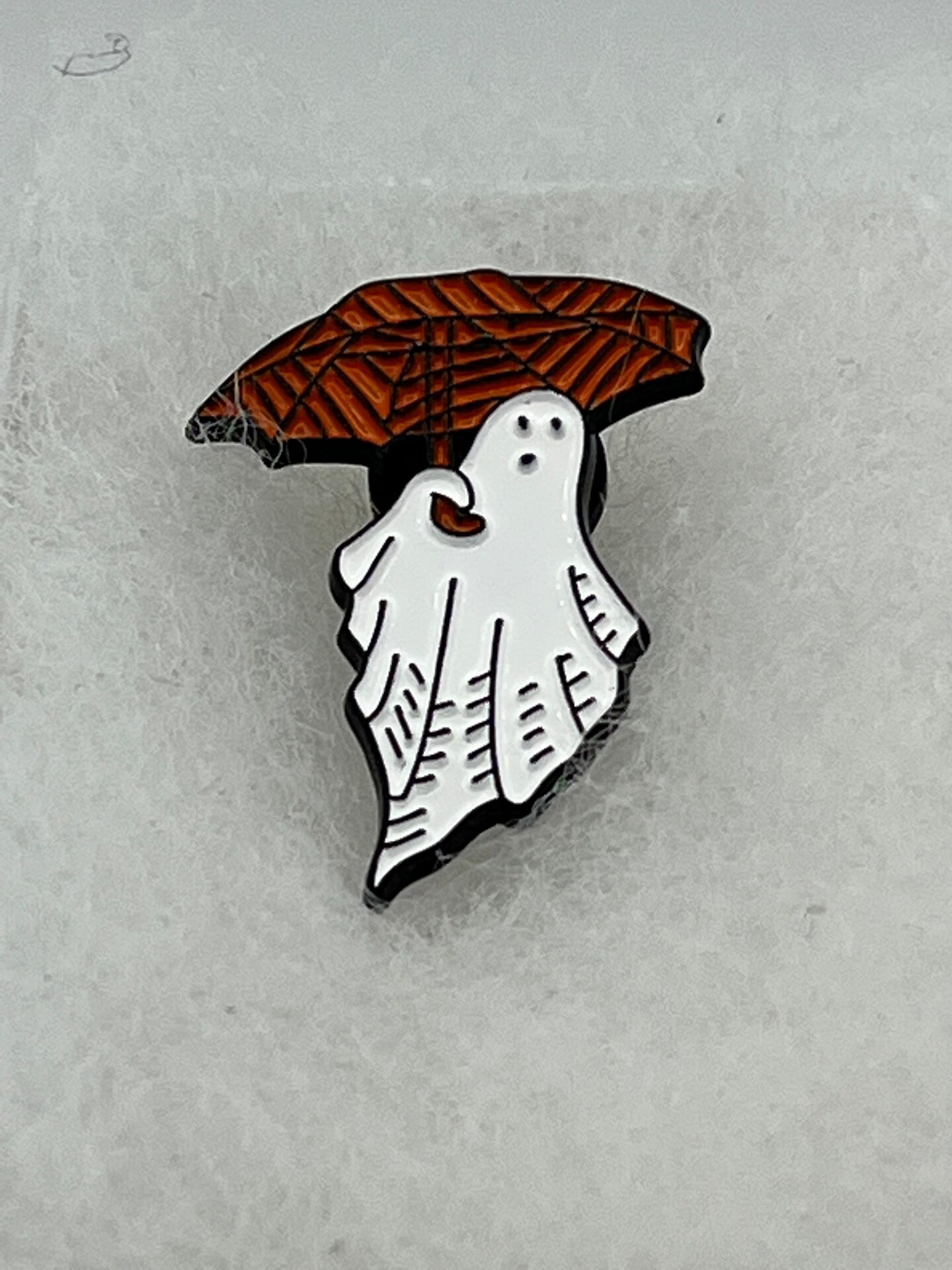 Halloween Ghost With Orange Umbrella Enamel Pin Brooch MakerPlace by  Michaels
