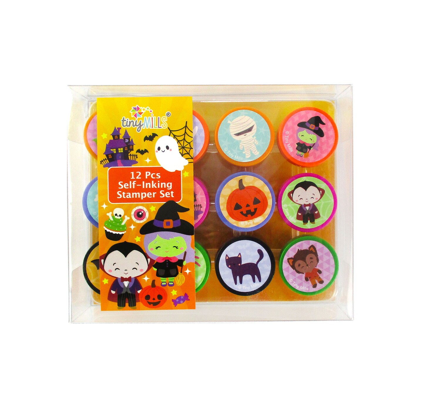 Cute Spooky Halloween Stamp Kit for Kids - 12 Pcs