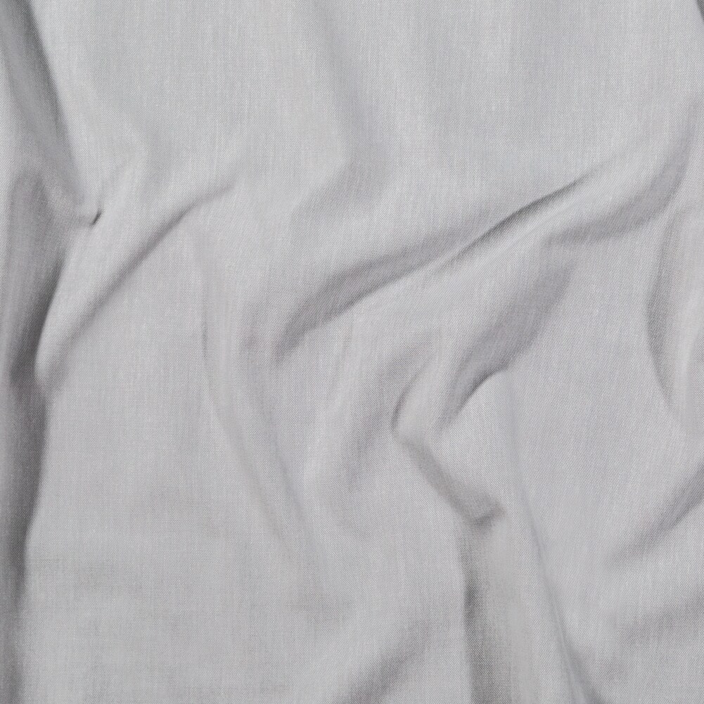 1 Yard Calendered Organic Cotton Oxford Gray Chesterton Collection
