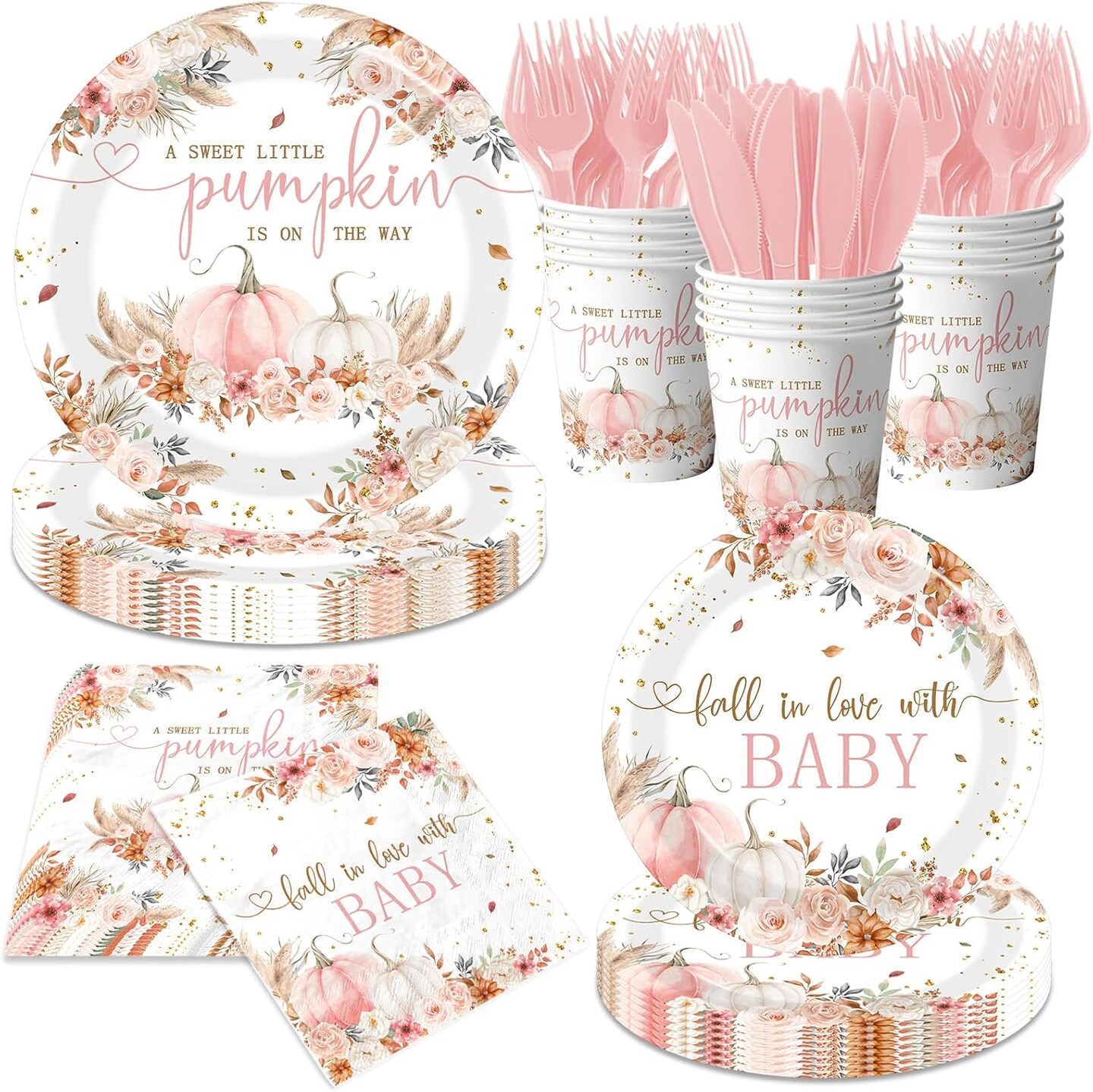 Baby Shower Decorations Tableware Girl