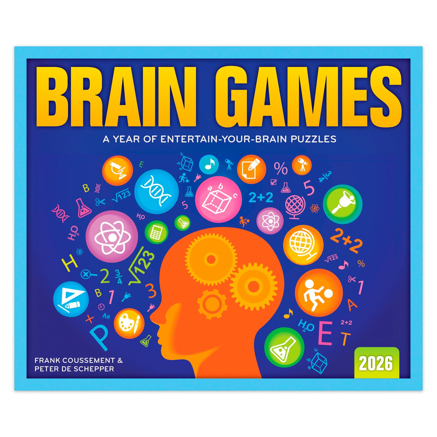 Brain Games | 2026 6 x 5 Inch Daily Desktop Box Calendar | New Page Every Day