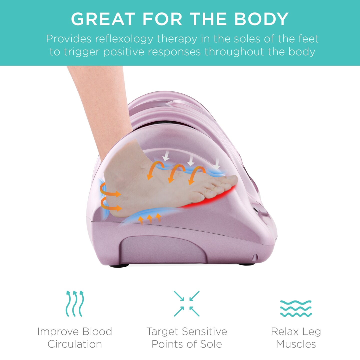Best Choice Products Therapeutic Kneading &#x26; Rolling Shiatsu Foot Massager w/ High Intensity Rollers, Remote