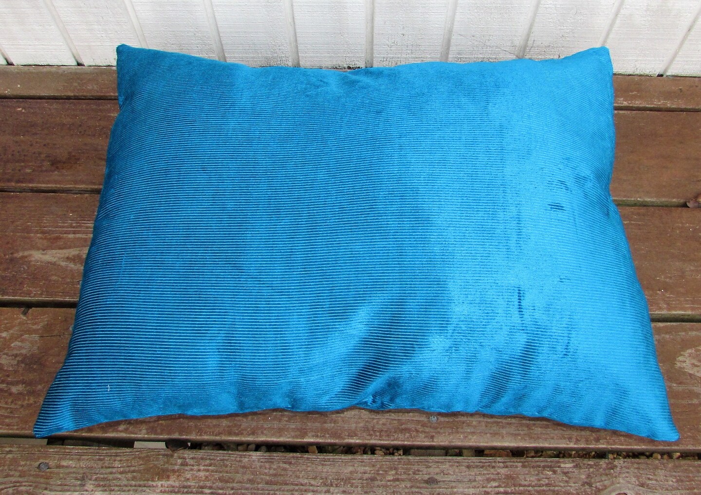 product name is Pet Bed, 24 x 19 Duvet Cover, Turquoise Corduroy Canine Cloud Dog Bed Cover, Pet Furniture, Gift, Dog Bed