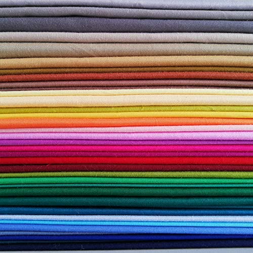 50 PCS 8&#x22; x 8&#x22; Precut Multi-Colors Cotton Fabric Squares Fabric Bundles for Sewing &#x26; Quilting Beginners