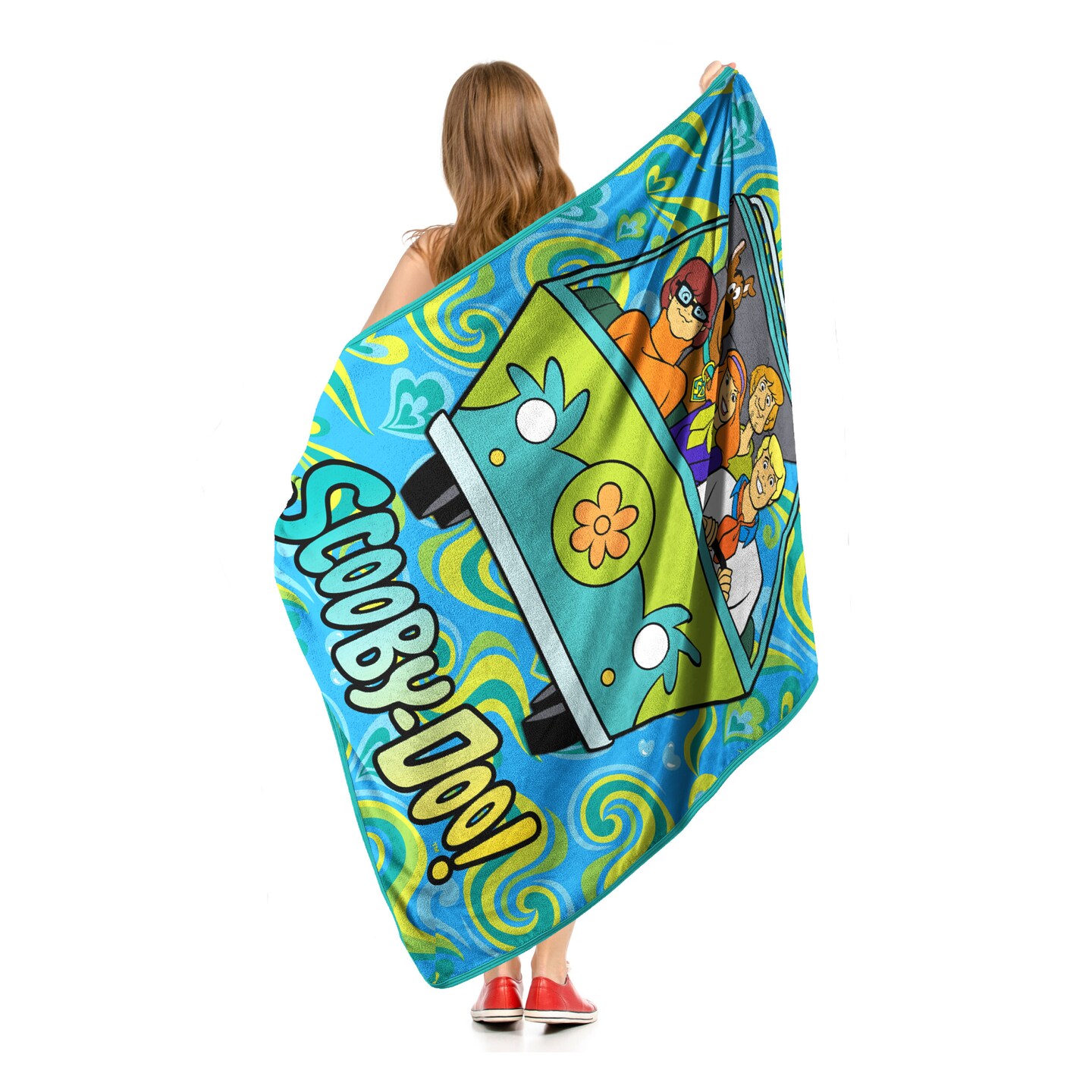 Warner Bros. Scooby-Doo Groovy Baby Micro Raschel Throw Blanket 46&#xD7;60 Inches
