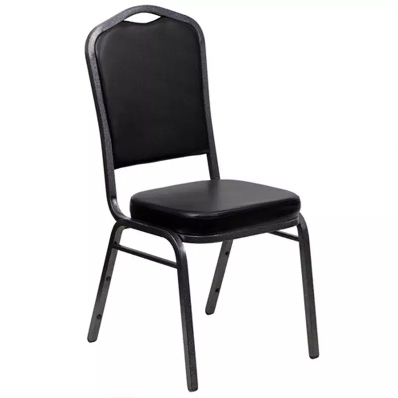 100 BLACK Polyester BANQUET CHAIR COVERS Wedding Ceremony Supplies Event D&#xE9;cor