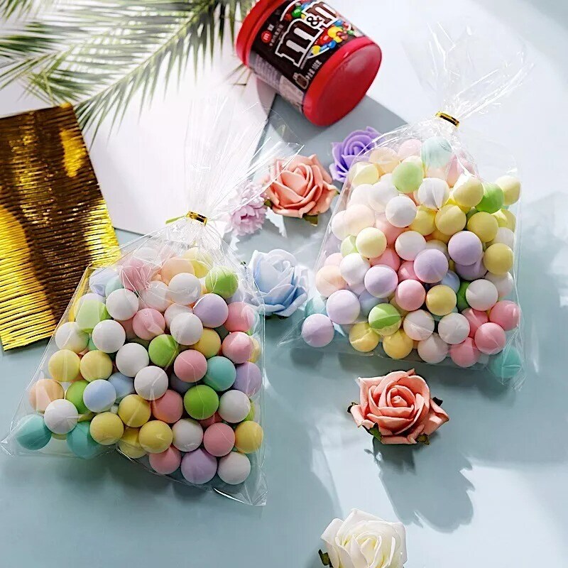 100 Clear 6"x10" Cellophane Treat Bags Twist Ties Wedding Party Events Favors