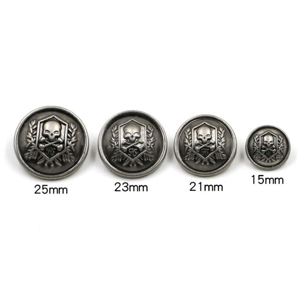 KENDANY 16 Piece Metal Blazer Button Set - for Blazer, Suits, Sport Coat, Uniform, Jacket 25mm (Gold 16 Piece)