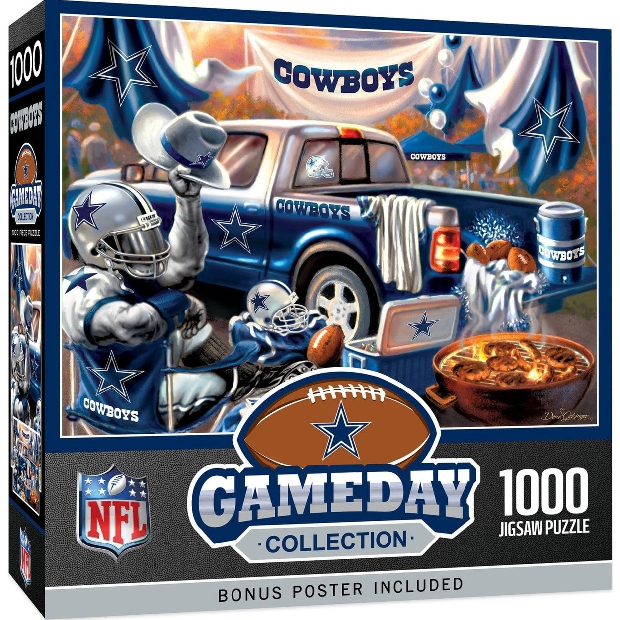 Dallas Cowboys 1000 Piece Gameday Jigsaw Puzzle Nfl Officially Licensed