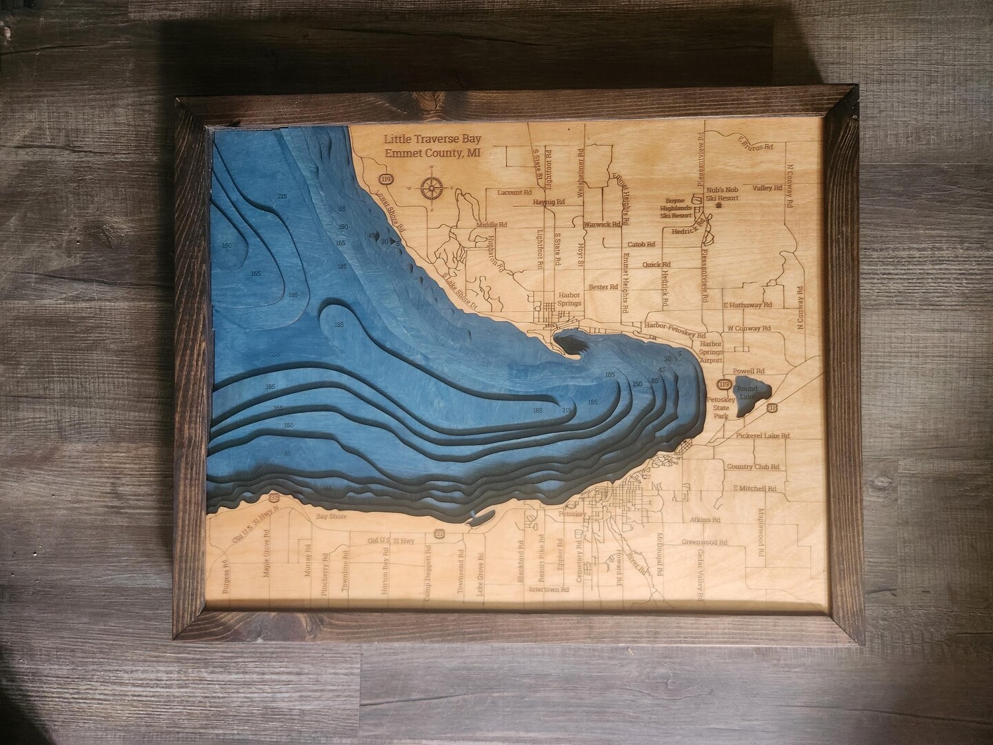 Little Traverse Bay MI 3d Wood - 391259435085648 