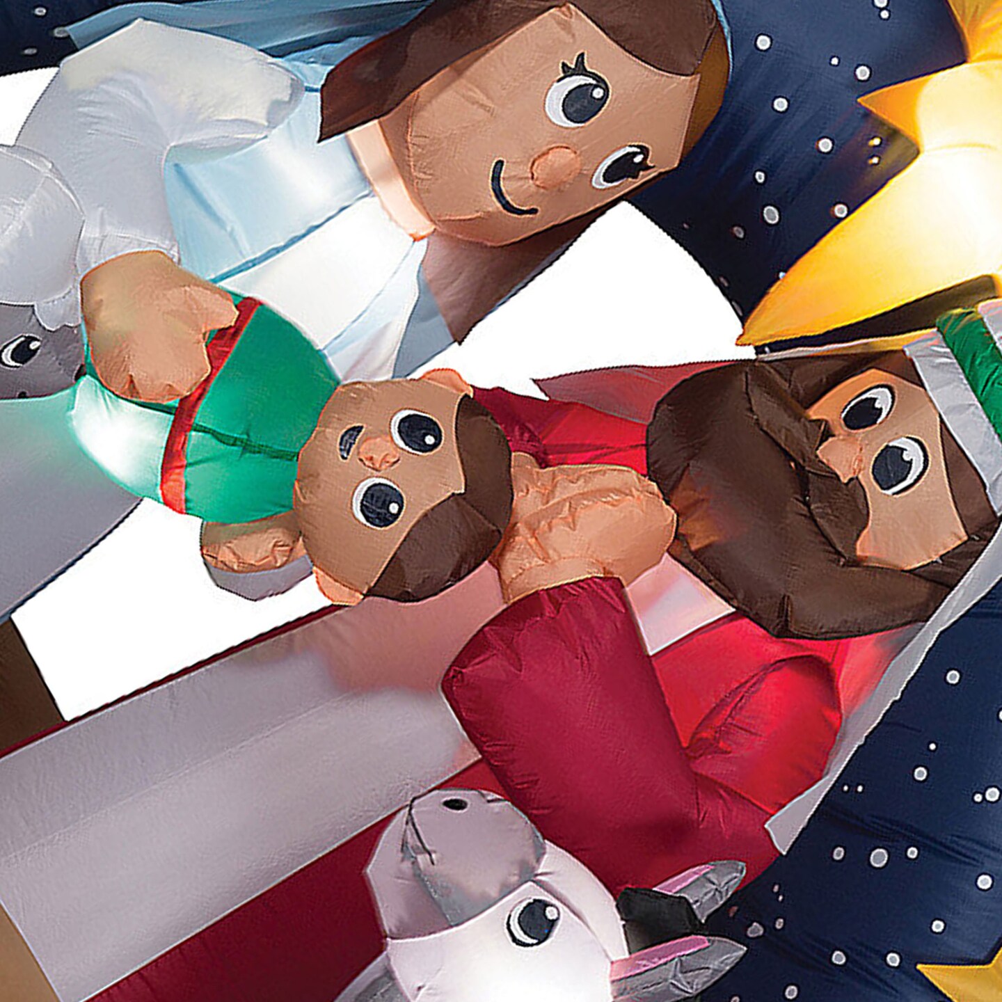 Airblown Snowy Night Nativity Scene 78 Inflatable Christmas Outdoor Yard Decor