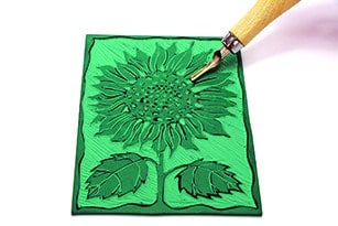 Zieler® 5 Block Printing Inks, Premium Oil-Based 50ml Tubes in Black, Blue, Red, White & Yellow