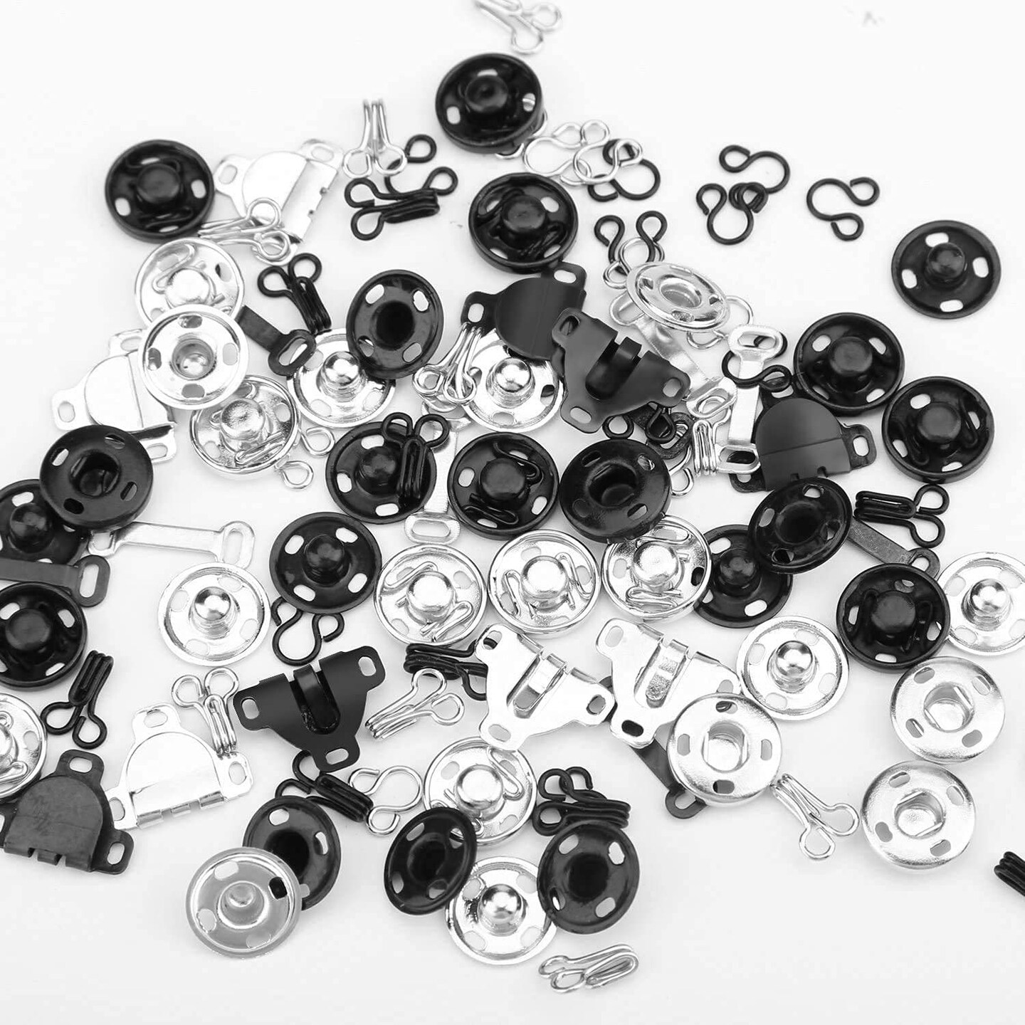 thumbnail image 2 of 100PCS Sewing Snaps Clothing Fixing Tools With Metal Snaps Buttons Fasteners Pre 2 of 9