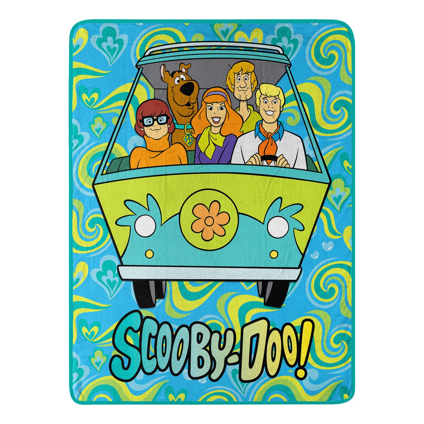 Warner Bros. Scooby-Doo Groovy Baby Micro Raschel Throw Blanket 46×60 Inches