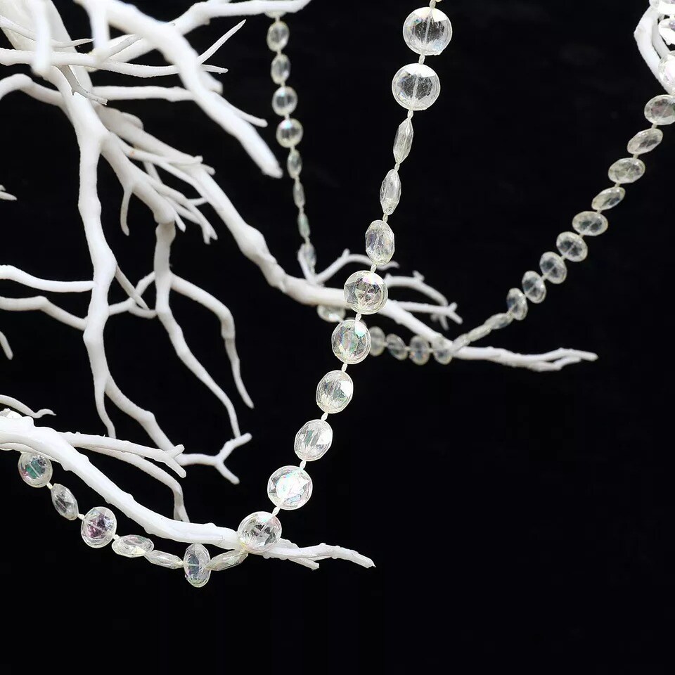 10 yards Crystal Like Garland with Iridescent Beads Wedding Centerpiece