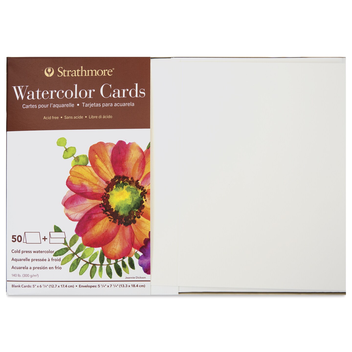 Strathmore Watercolor Cards and Envelopes - Greeting, Box of 50