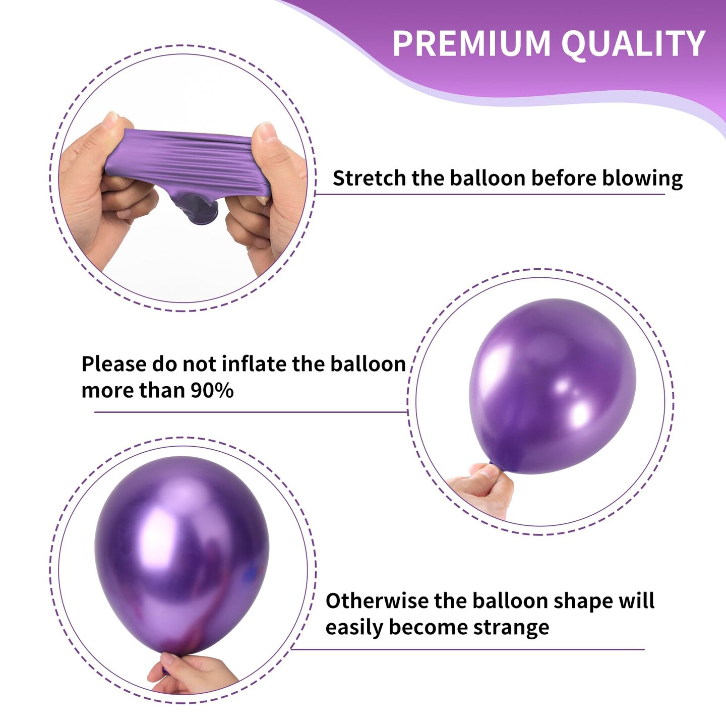 RUBFAC 65pcs 12 Inches Teal Blue Purple Balloons, Little Mermaid Birthday Decorations, Metallic Green Purple Latex Balloons for Girls Party Baby Shower