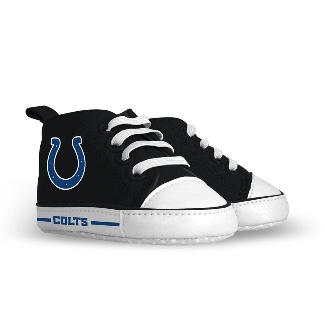 Indianapolis Colts Baby High Top Shoes Unisex Pre-Walkers Soft Fabric Grippers