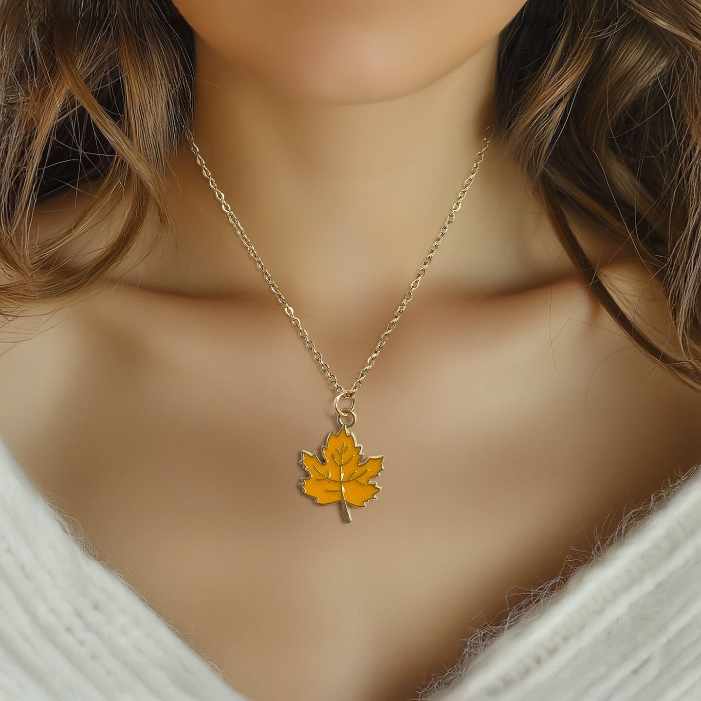 Wrapables Autumn Pendant Charms for Jewelry Making, (Set of 20), Maple Leaf & Pumpkin